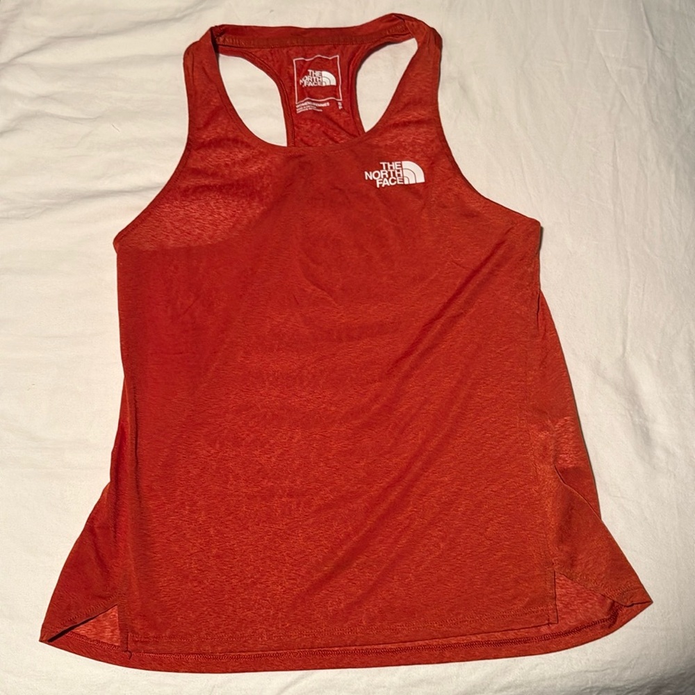 The North Face Sunriser Tank Top, small, orange- like new